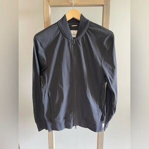 Reigning champ black texture water proof bomber jacket
